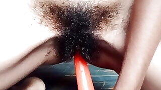 Desi Girl with beautiful Tits and hairy Pussy 34