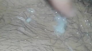 X girlfriend playing with my sperms