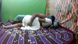white saree honeymoon part1
