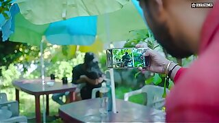 Desi Indian Boy friend &amp_ Girl friend Outdoor sex turns into A Hardcore Threesome with a Stranger Guy ( Hindi Audio )